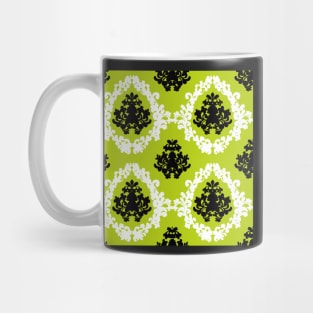 Victorian Modern Lacy Damask Pattern Mug